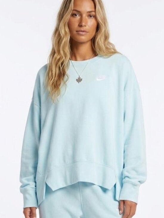 Nike Tops - NIKE | NWOT OVERSIZED BRIGHT BLUE SWEATER